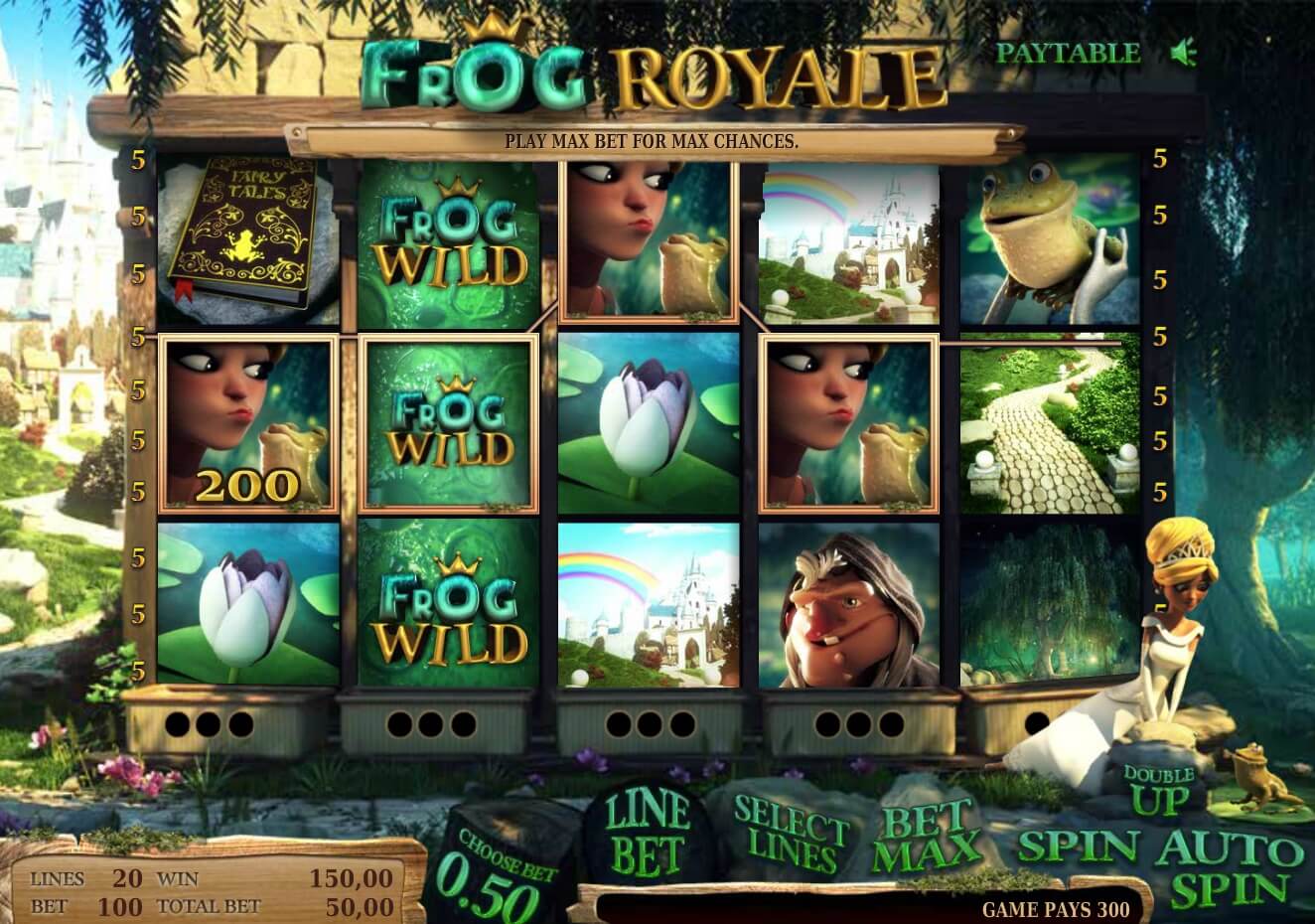 sot machine frog royale
