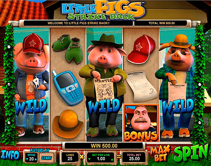 slot machine little pigs strike back