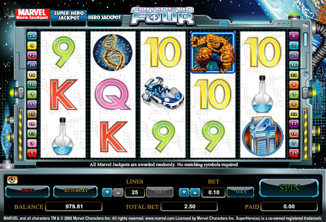 slot machine fantastic four