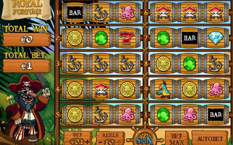 slot machine black bart's royal fortune