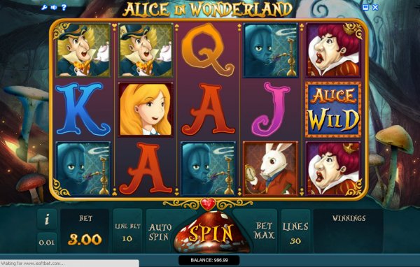 slot alice in wonderland