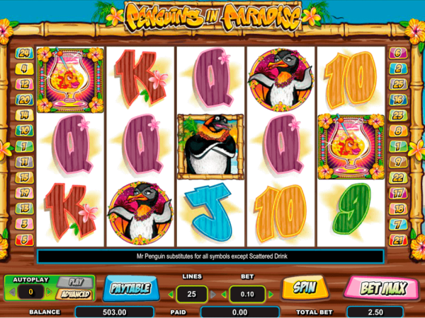 slot machine penguins in paradise