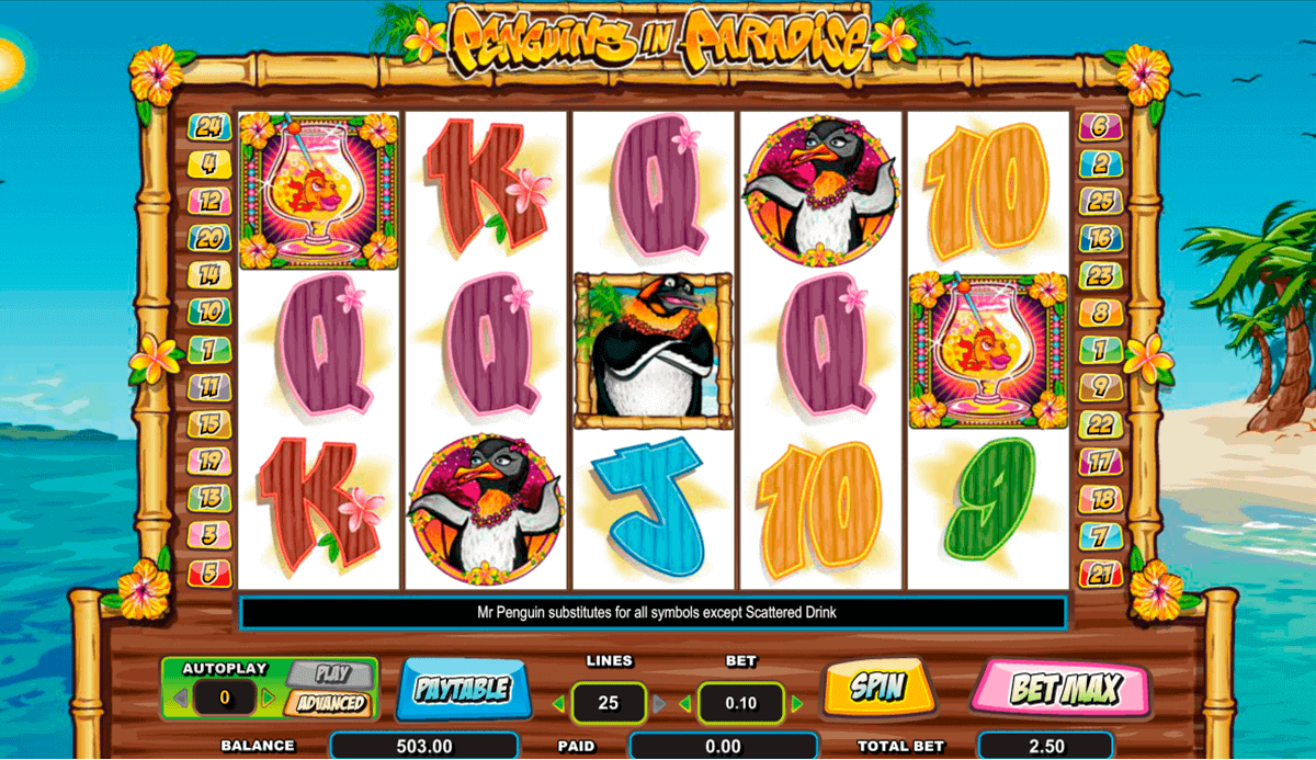 slot machine penguins in paradise